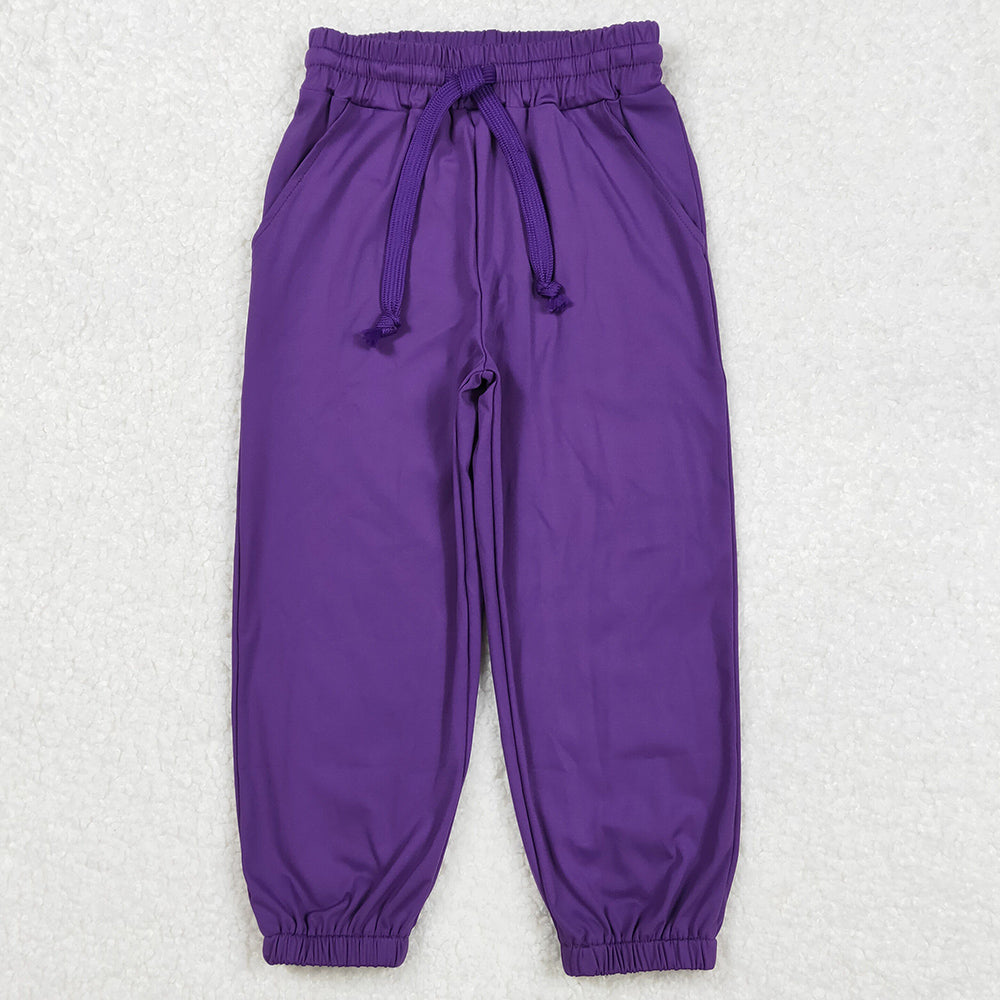 Baby Girls Clothes Purple Zip Hooded Tops Yoga Jogger Pants Clothes Sets GLP2079 3.11