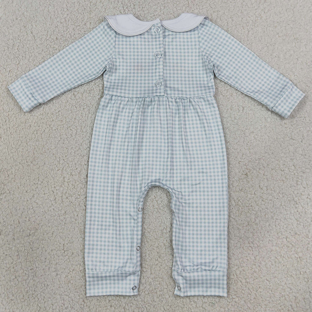 Baby Boys Rompers Embroidery Turkey Pumpkins Thanksgiving Rompers LR3105