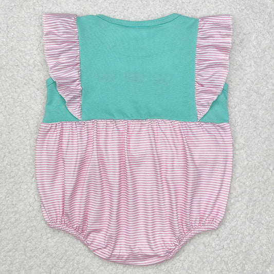 Baby Infant Girls Rompers Ballet Shoes Flutter Sleeve Rompers SR2326