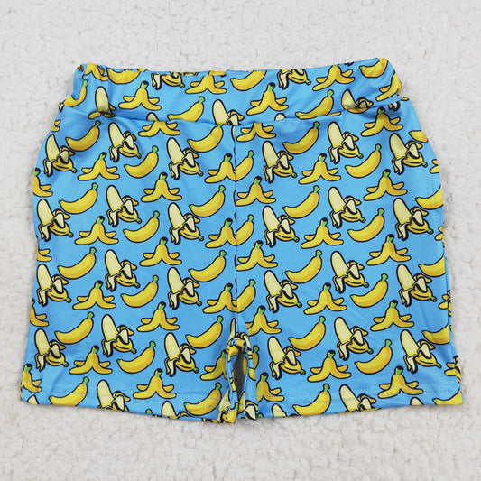 Baby Girls Shorts Blue Bananas Plaid Summer Shorts Bottom SS0634 8.9