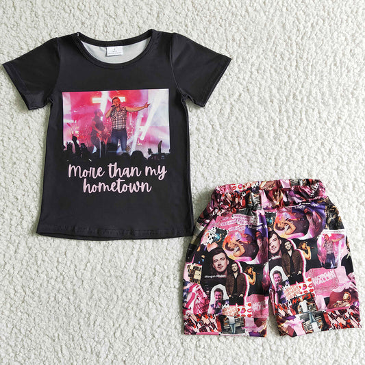Baby Girls Clothes Summer Kids Outfits Short Sleeve Shorts Boutique Set GSSO0013