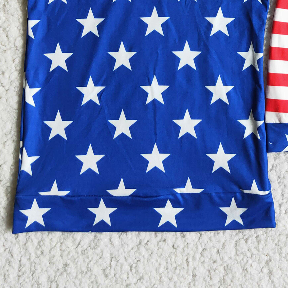 Fashion Kids Clothes Boys Summer Outfits 4th of July Baby Boy Clothes Hoodie Sets D13-30