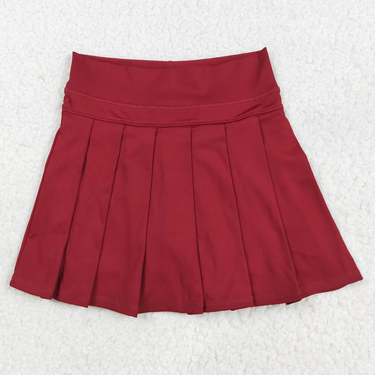 Baby Girls Skirts Dark Red Yoga Skorts Bottom Yoga Skirts GLK0124 7.18