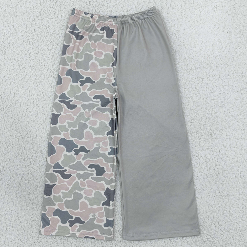 Baby Girls Pants Green Khaki Camo Pockets Flare Pant Bottom P1226