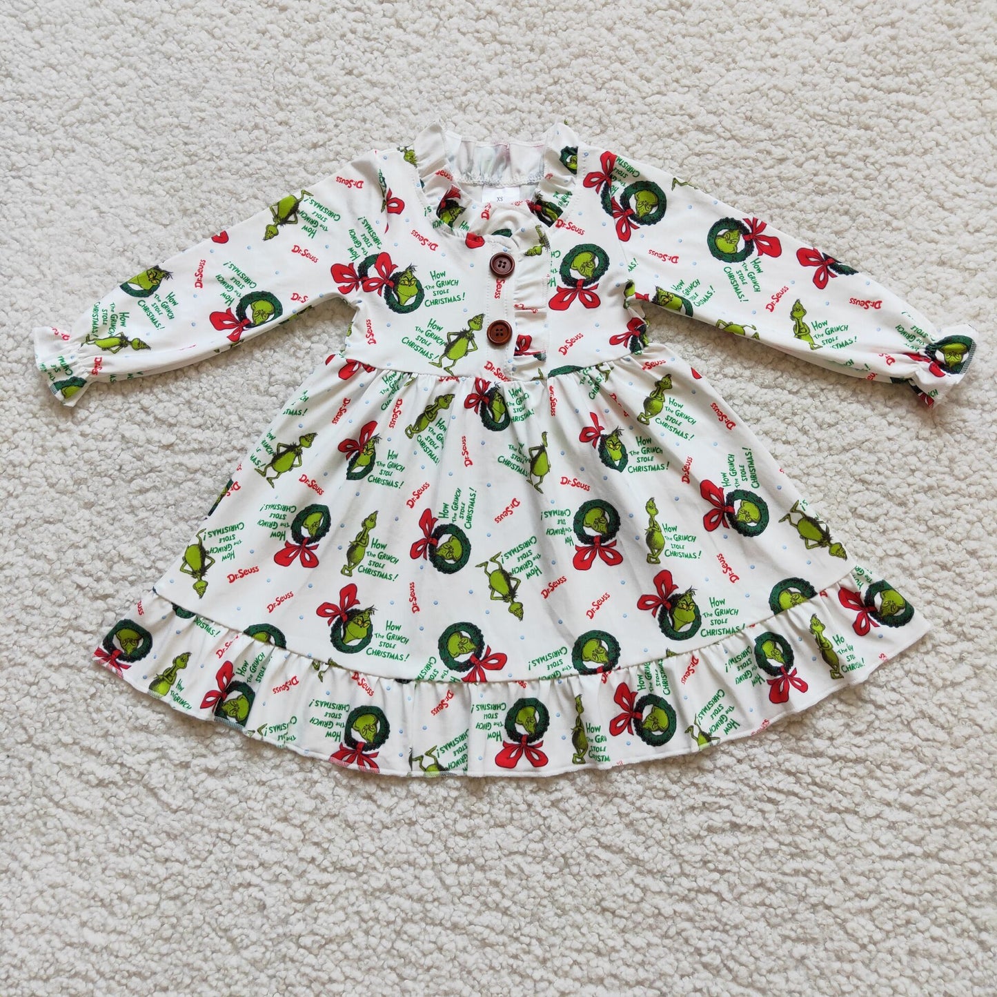 Christmas Baby Girls Derss Boutique Girls Gown 6 A13-18 11.5