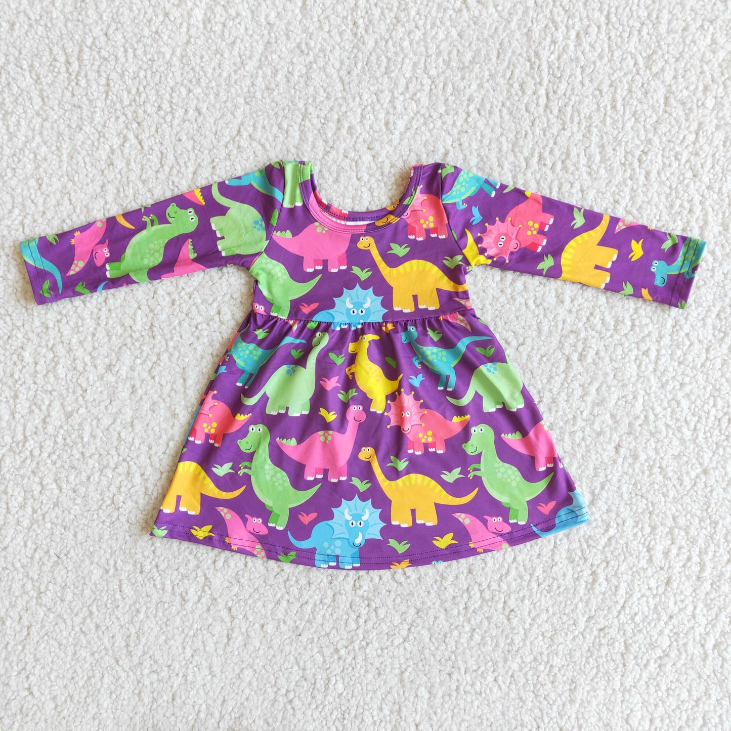 Long Sleeve Girls Boutique Dress 6 A3-4