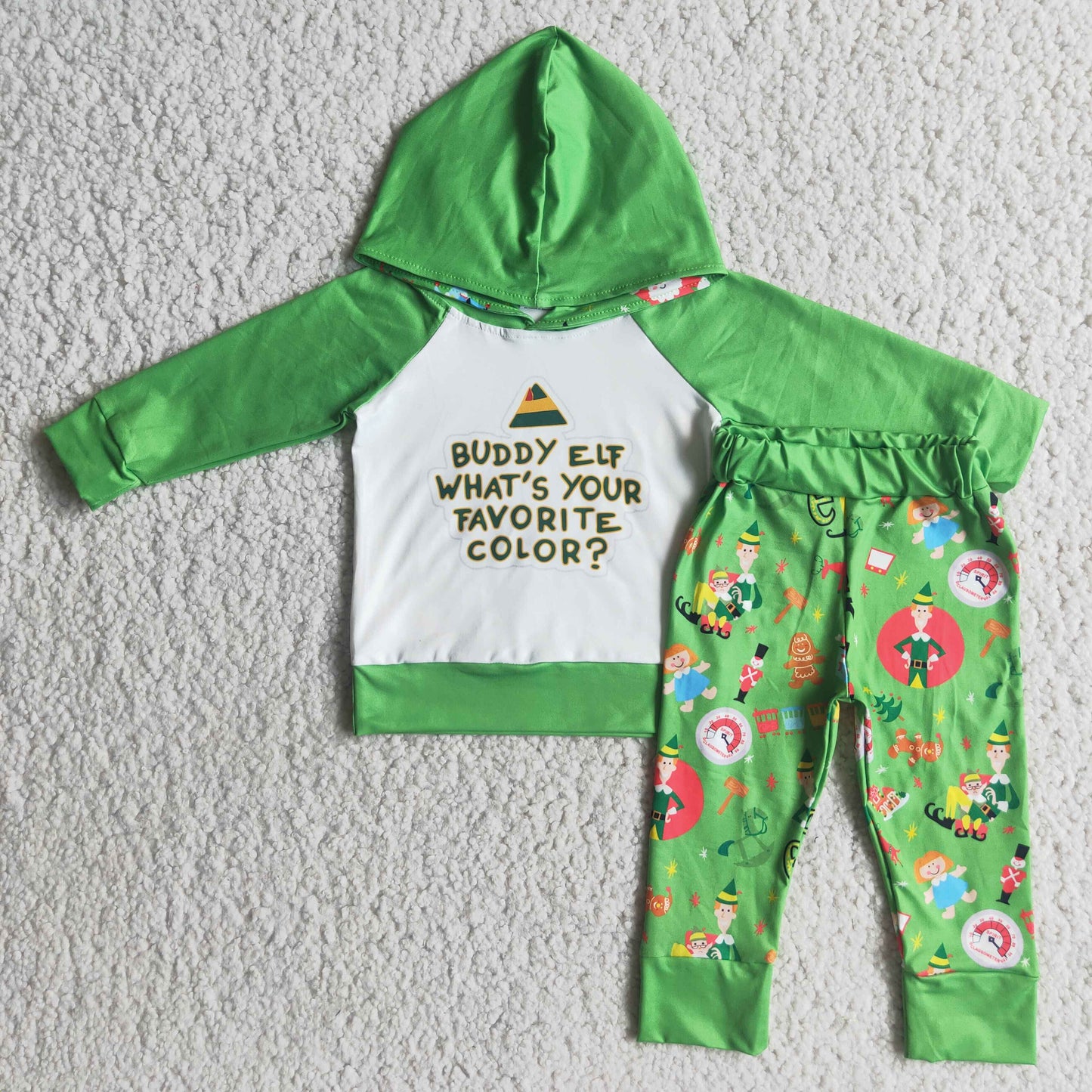 Boutique Boys Clothing Hoodie Set Merry Christmas Long Sleeve Hooded Outfits 6 A7-20