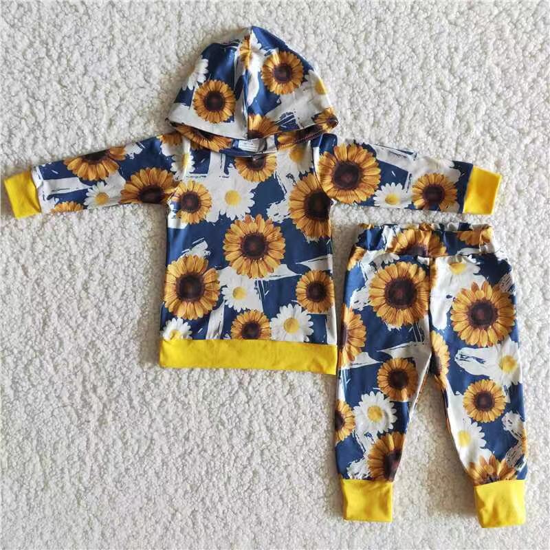 Sunflower Baby Kids Clothes Hoodies Sets 6 B10-5