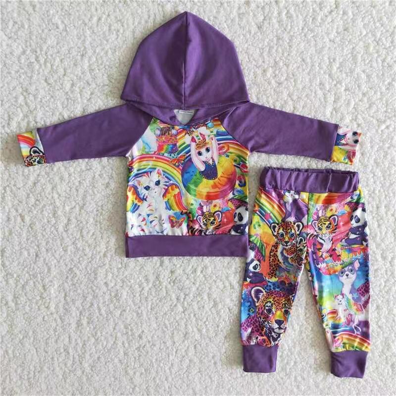 Fashion Baby Kids Clothes Hooded Outfits 6 B11-3