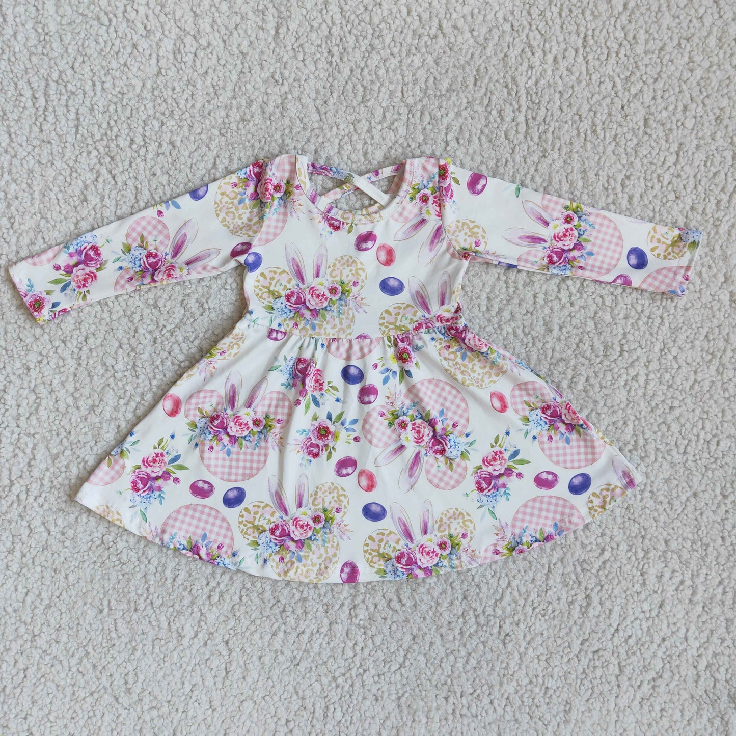Boutique Baby Girls Easter Dress 6 B11-4