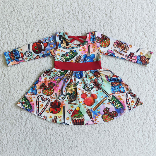 Cartoon Baby Girls Dress 6 C9-17 11.5