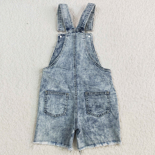 Boutique Baby Girls Jeans Overalls Denim Shorts Cow Print Fashion Girls Denim Overall Jeans High Quality SS0023 5.1
