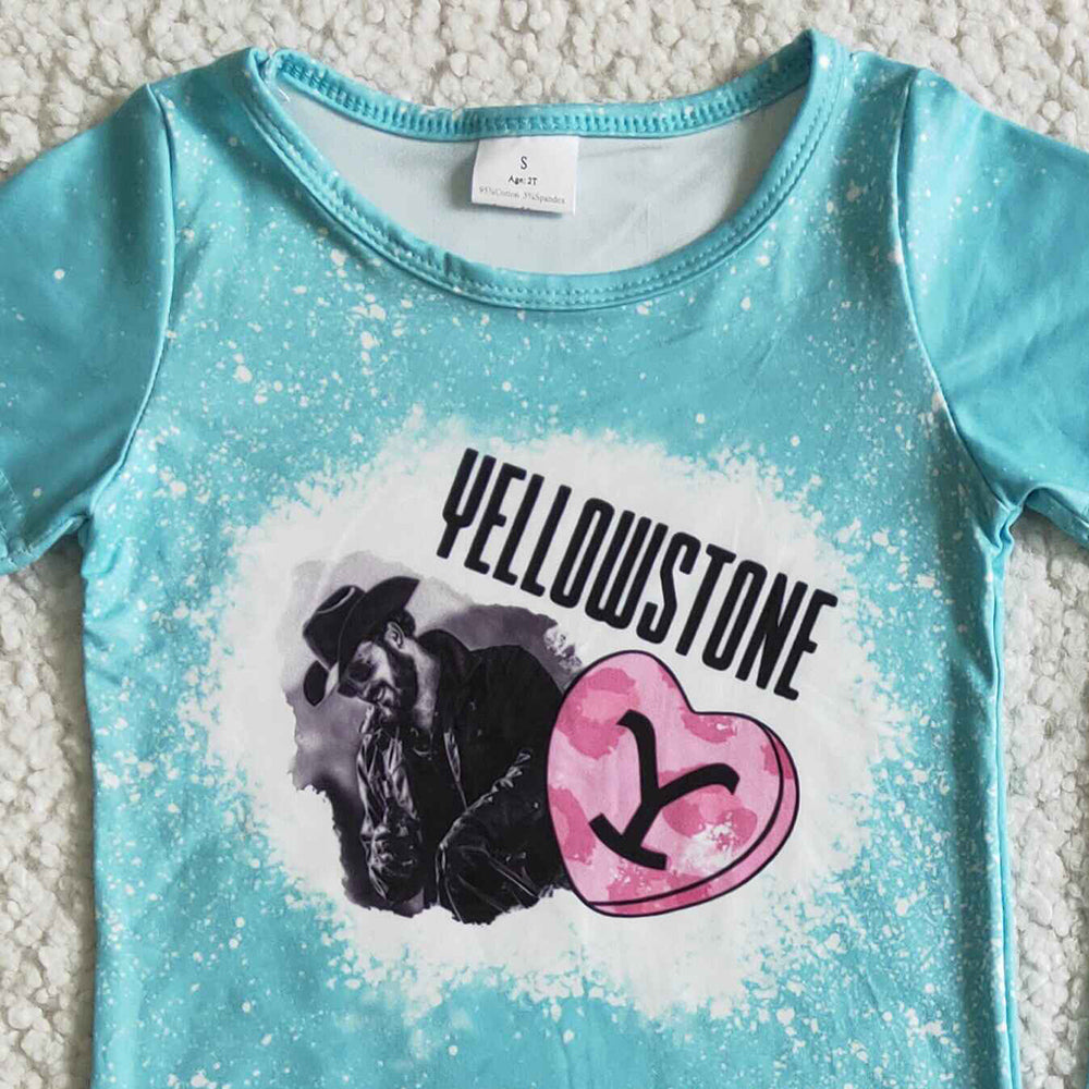 Kids Clothes Girls Bell Bottom Outfits Spring Summer Boutique Baby Girl Clothes Set GSPO0016