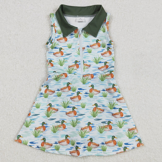 Baby Girls Dress Mallard Ducks Athletic Shorts Dresses GSD1835