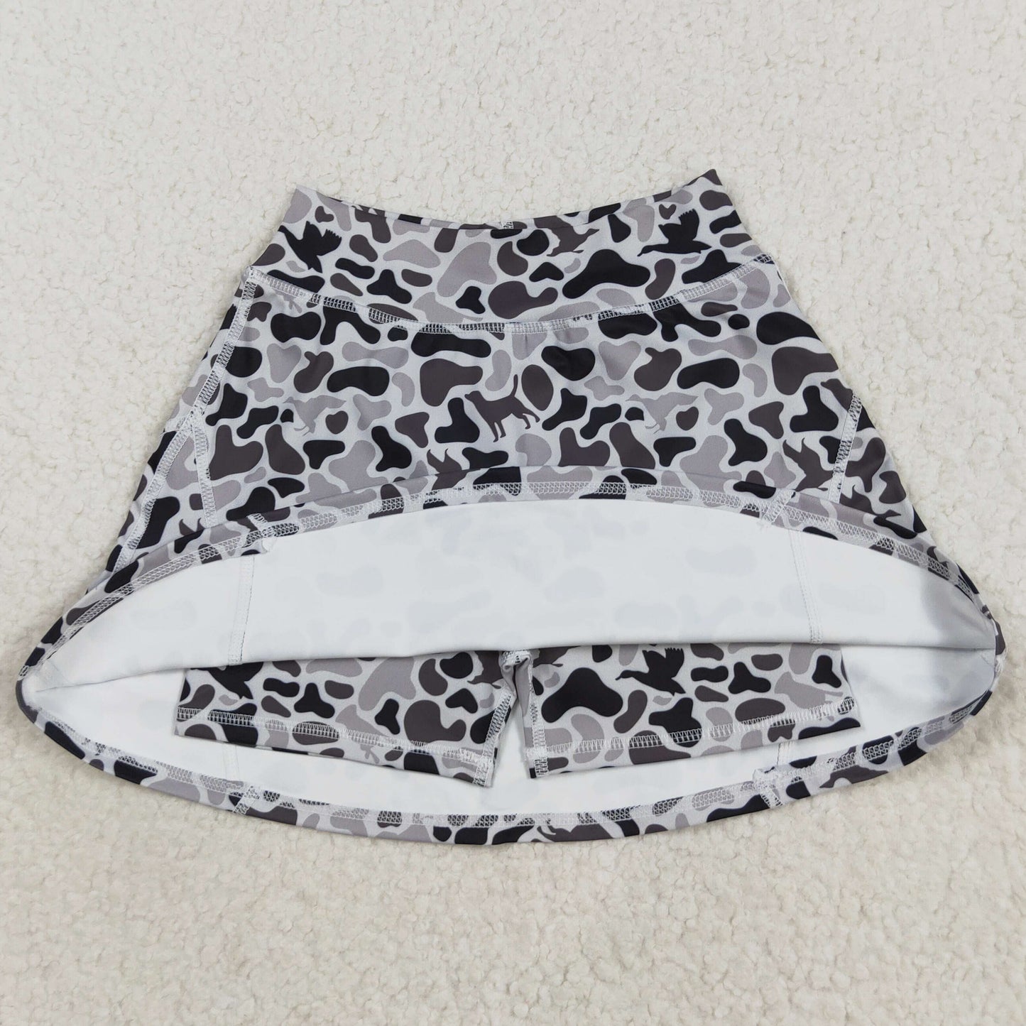 Baby Girls Skirts Western Gray Ducks Camo Yoga Skorts Bottoms GLK0127 8.5