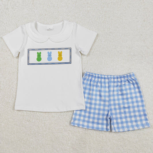Baby Boys Clothes Easter Rabbits Collar Shirts Shorts Clothes Sets BSSO1243