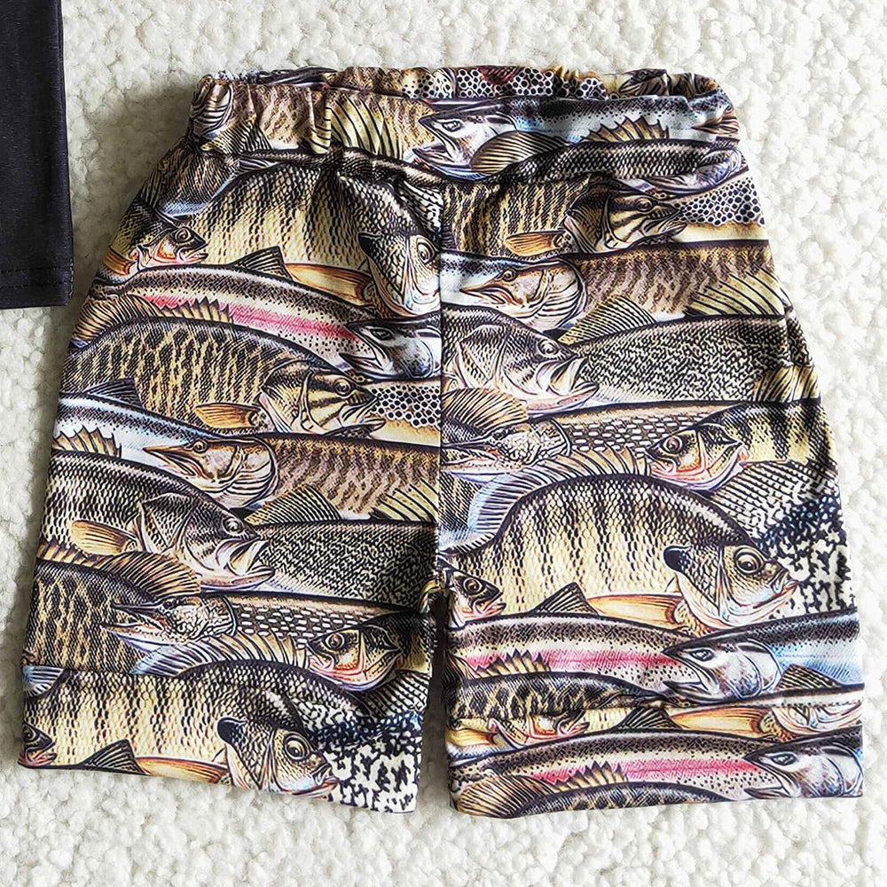 Kids Designer Clothes Boys Boutique Outfits Fish Toddler Baby Boy Clothes Set BSSO0012 6.9)