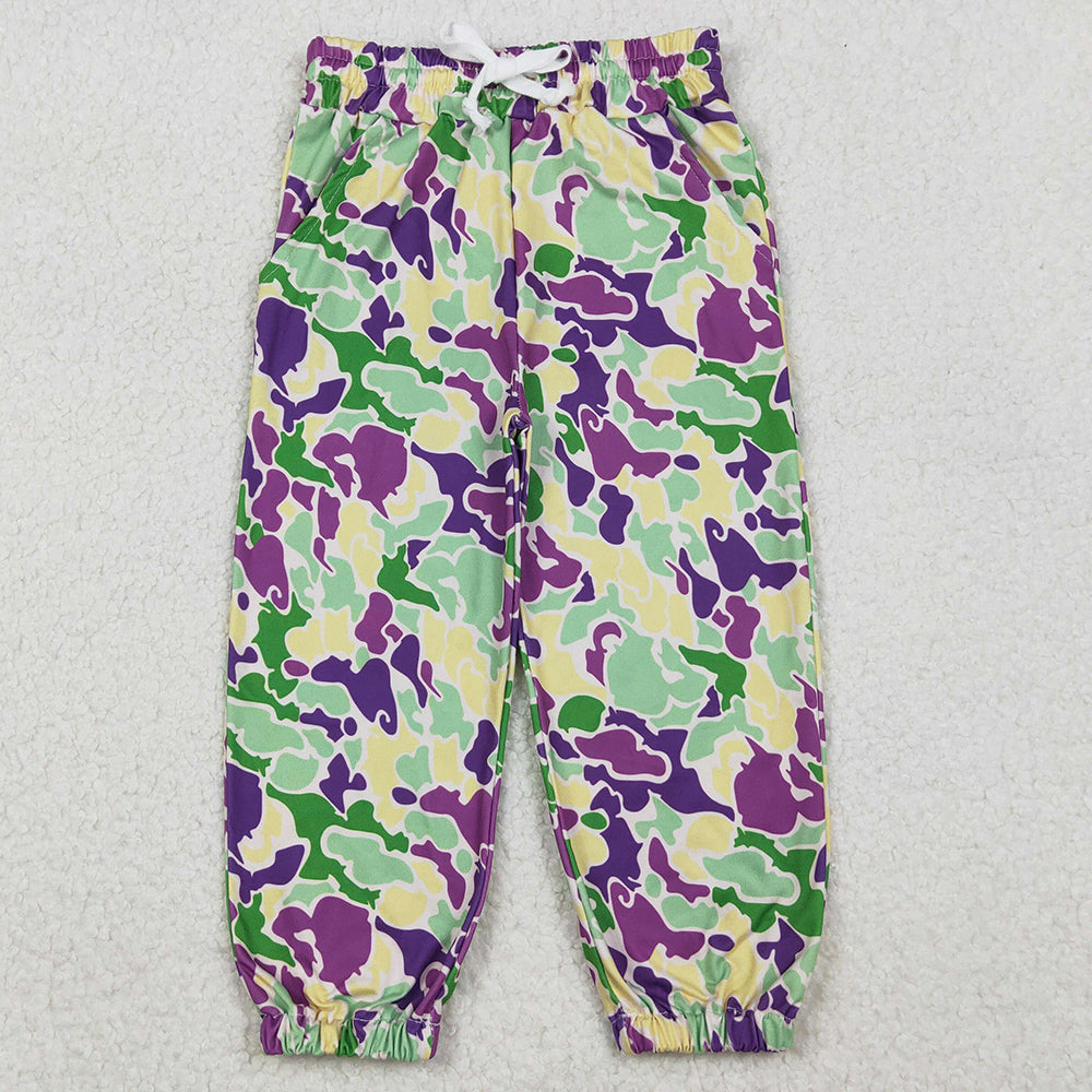 Baby Boys Pants Mardi Gras Camo Pockets Jogger Pants Bottom P0838 11.1