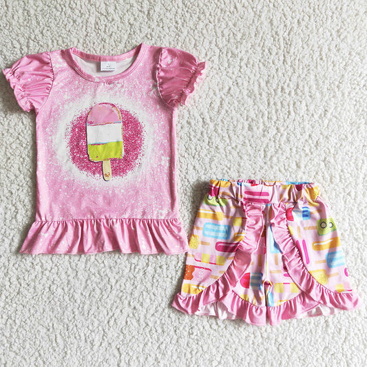 Toddler Girls Clothes Set Baby Girls Summer Clothes Short Sleeve Shorts Outfits C10-26 6.20