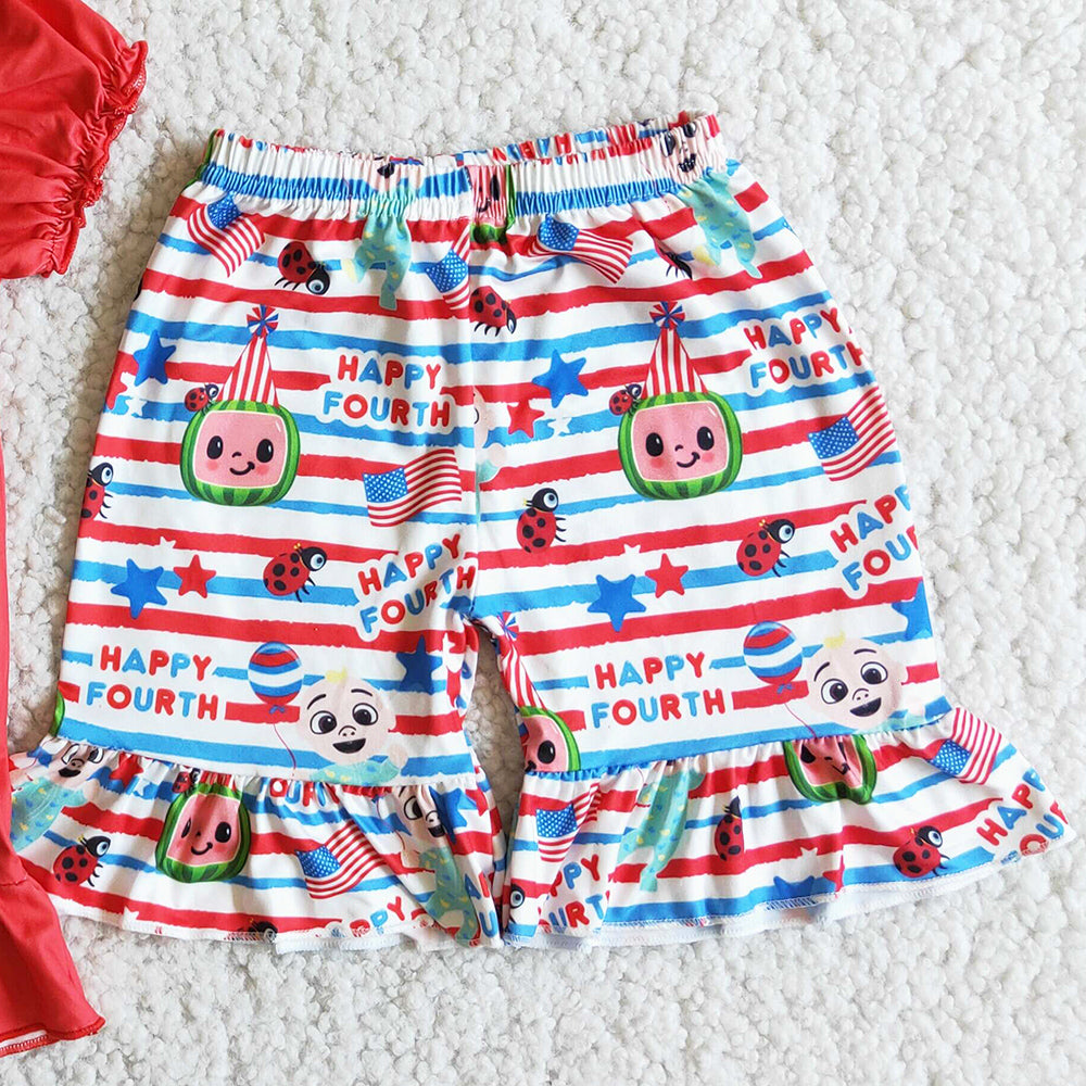 July 4th Boutique Baby Girls Clothes Summer Kids Clothing Girls Outfits D8-13 3.25