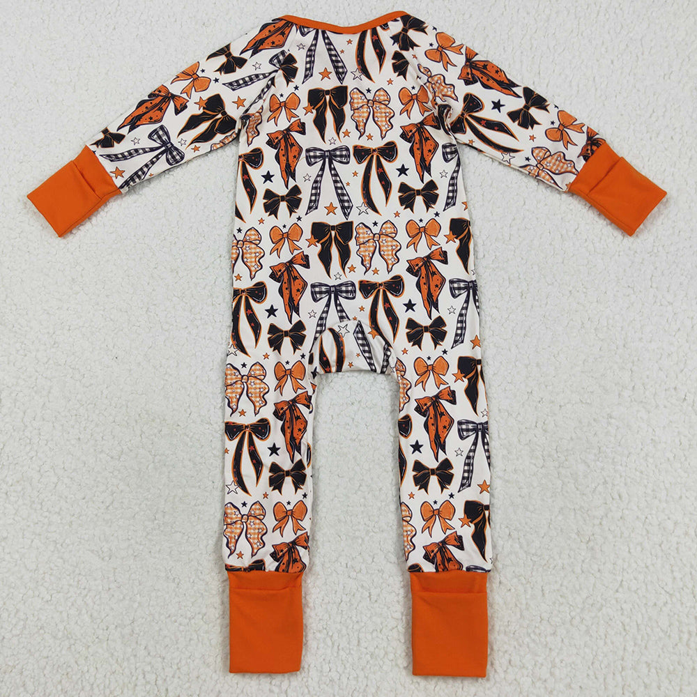 Baby Boys Rompers Long Sleeves Bows Stars Plaid Zipper Rompers Preorder LR2409 8.13