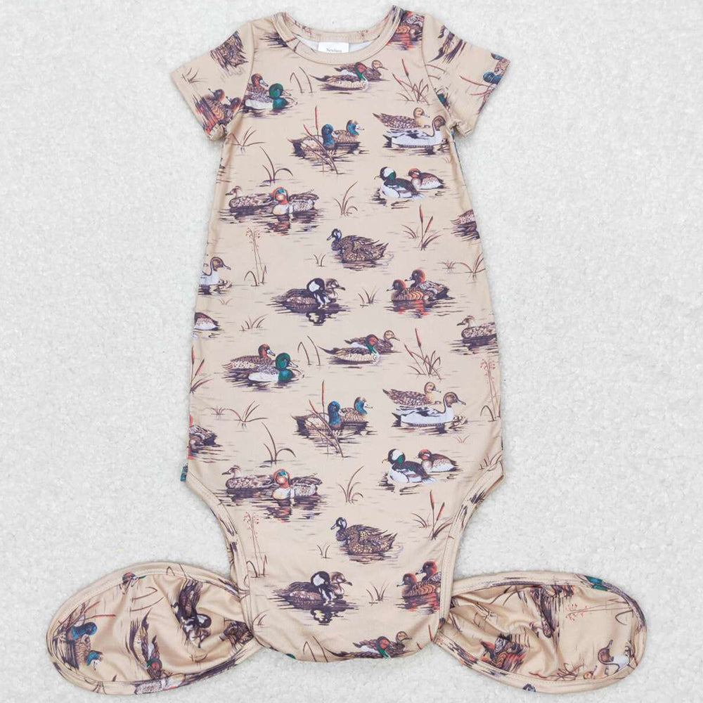 Boutique Baby Newborn Gown Shorts Sleeve Nightwowns NB0034