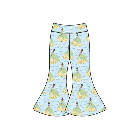 Preorder(moq 5) Baby Girls Cartoon Princesses Bell Bottom Pants Bottom 12.26