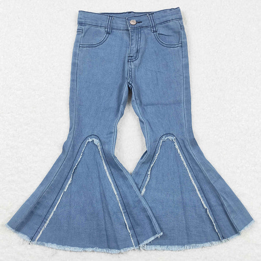 Hot Sale Baby Girls Jeans Bell Bottom Denim Pants D6-29