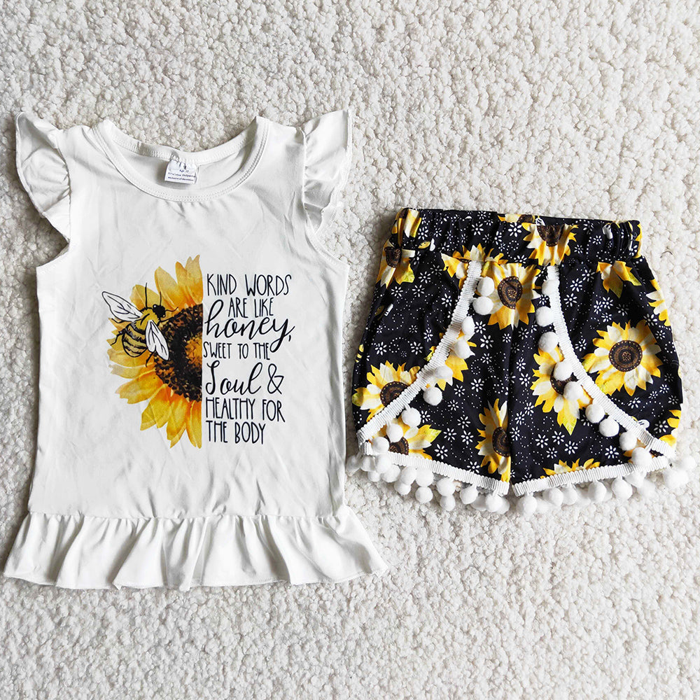 Wholesale Baby Girls Clothes Set Fashion Girls Boutique Clothing Outfits D7-26 6.28