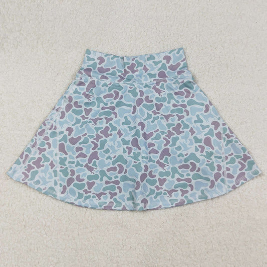 Adult Women Skirts Green Camo Yoga Active Skirt Shorts Bottoms GLK0132 9.20