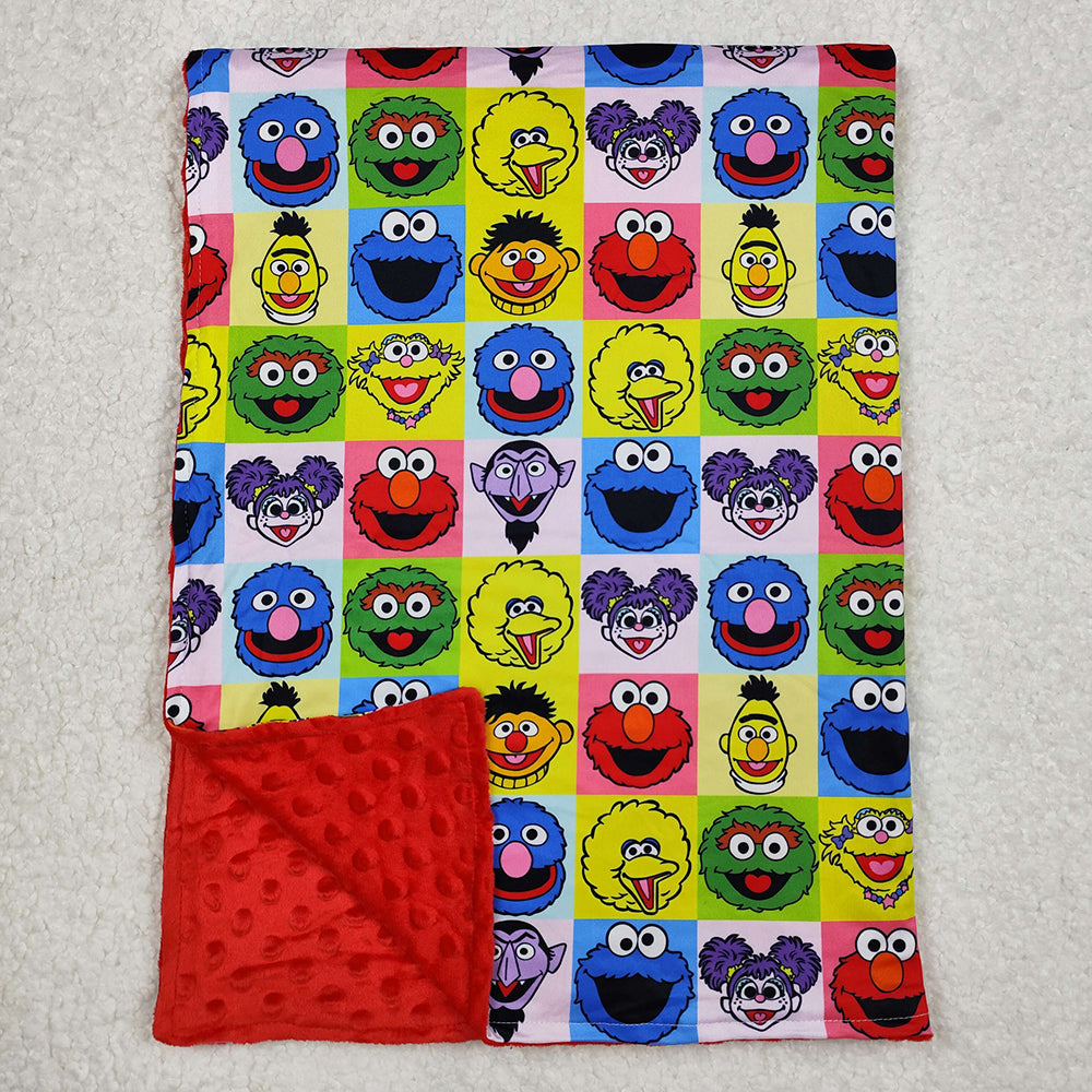Baby Girls Blankets Cartoon Street Minky Blankets BL0196 3.7