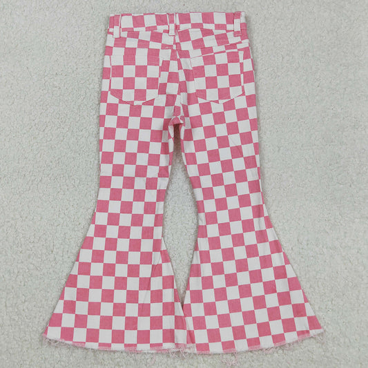 Pink Girls Denim Bell Pants Jeans Pants P0348 9.1