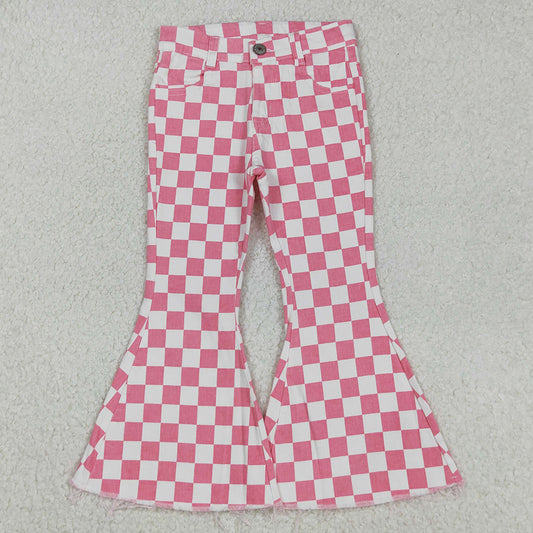 Pink Girls Denim Bell Pants Jeans Pants P0348 9.1
