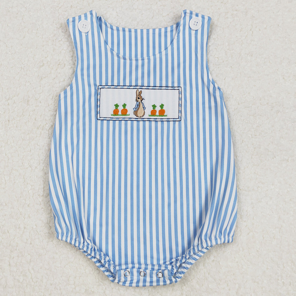 Baby Infant Girls Rompers Easter Rabbit Carrots Embroidery Sleeveless Rompers SR2145 SR2144 3.1