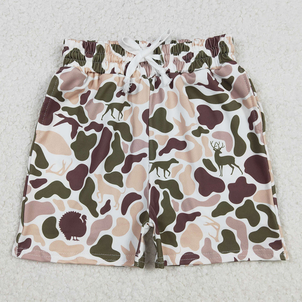 Baby Boys Shorts Southern Hunting Ducks Deer Camo Pockets Shorts Bottom SS0699 11.21