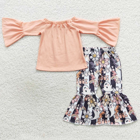 Halloween Boutique Girls Clothes Bell Pants Sets GLP0605