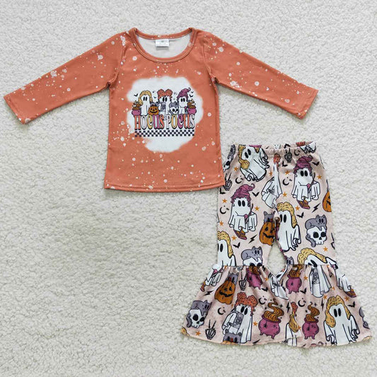 Hot Sale Baby Girls Clothes Halloween Bell Bottom Outfits GLP0672