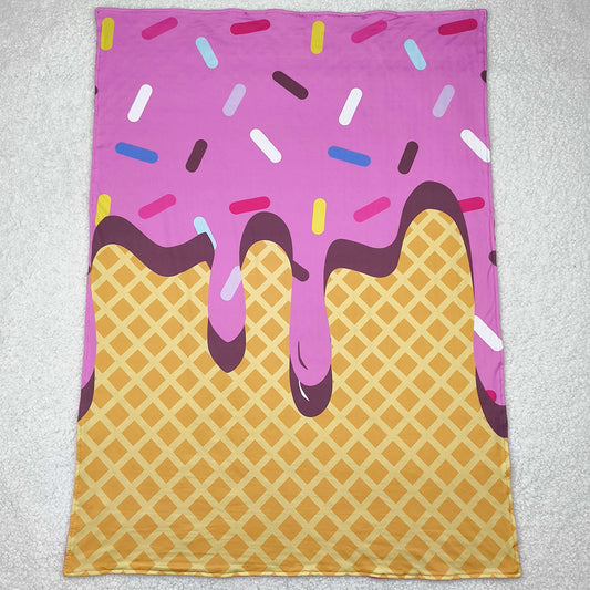 Baby Kids Blankets Pink Ice Cream Drips Team Blankets BL0201 4.21
