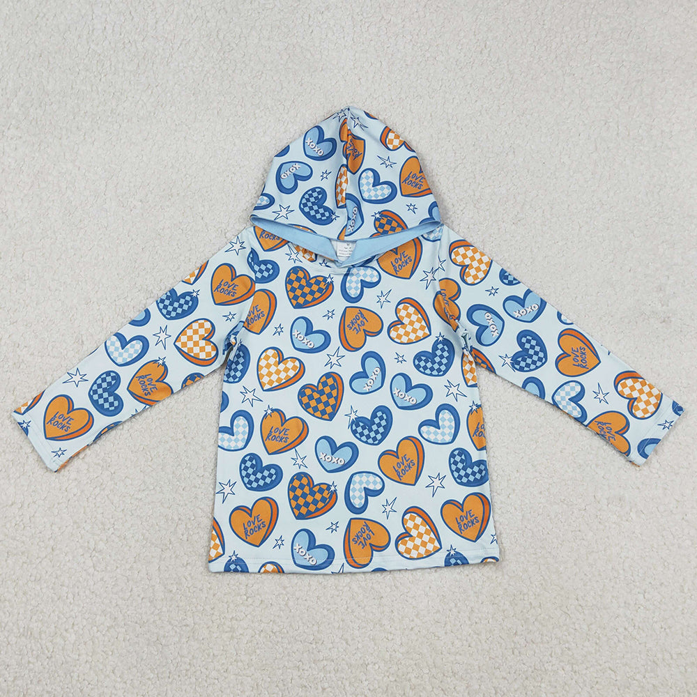 Baby Boys Clothes Long Sleeve Hearts Stars Valentines Hoodies Top BT1510 12.3