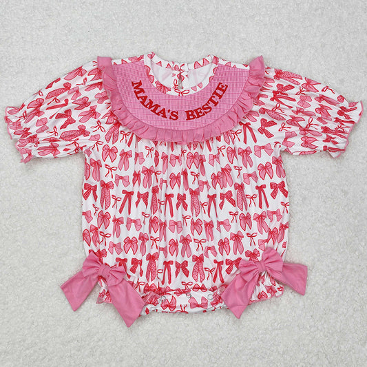 Baby Girls Rompers Mama's Bestie Smocked Rompers SR2620