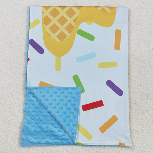 Baby Kids Blankets Blue Team Sprinkles Drips Blankets BL0200 5.21