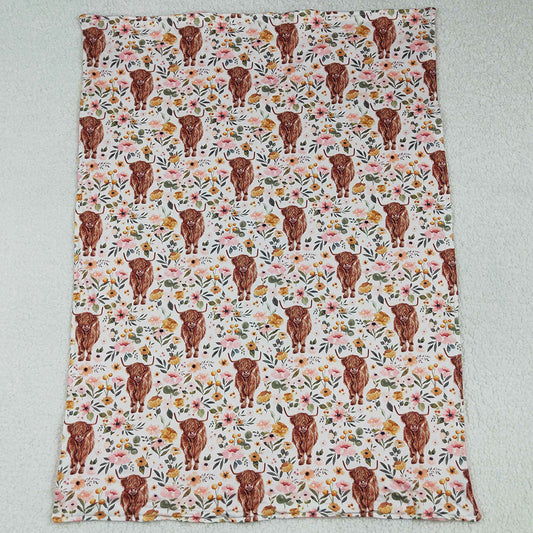 Baby Blankets 29*43 inches Cow Print Cute Kids Girls Blankets Soft Boutique Blankets BL0011 6.7