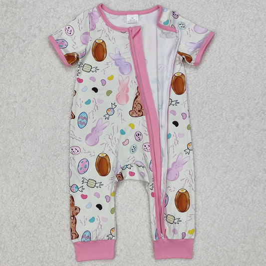Baby Infant Girls Rompers Easter Rabbits Zip Rompers SR2713 SR2712 3.7