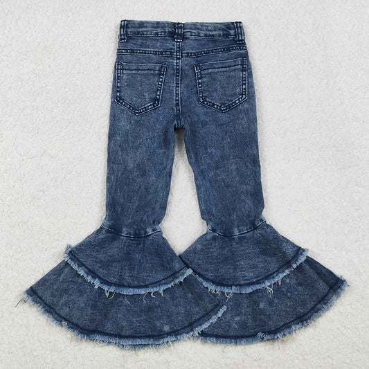 Hot Sale Baby Girls Jeans Pants Denim Bell Bottom Pants C5-15 11.1