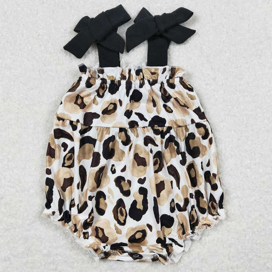Leopard Baby Girls Rompers Summer Short Sleeve Rompers SR1198