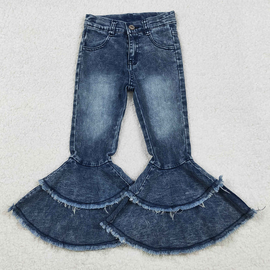 Hot Sale Baby Girls Jeans Pants Denim Bell Bottom Pants C5-15 11.1