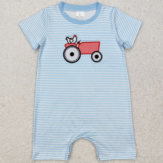 Baby Infant Boys Rompers Farm Chicken Short Sleeve Rompers SR2406