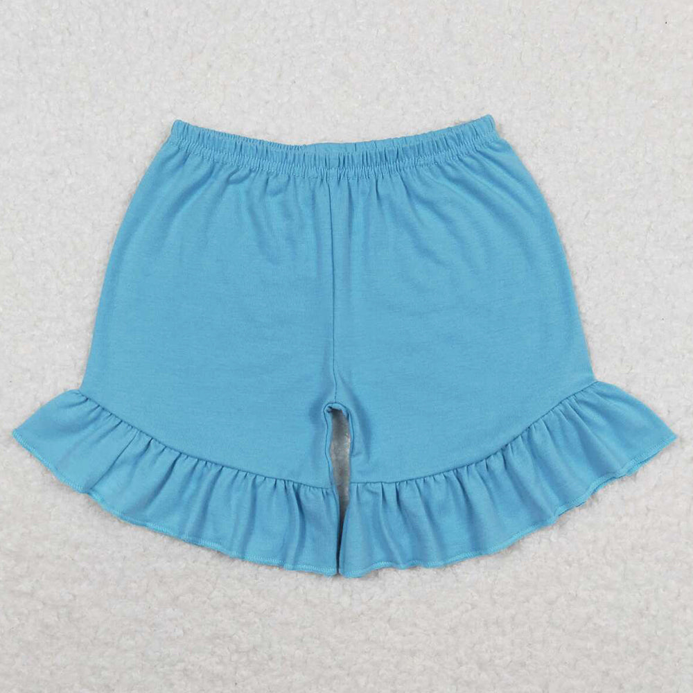 Baby Girls Shorts Blue One Ruffle Summer Shorts SS0272