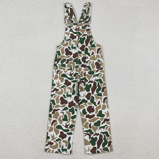 Baby Boys Jeans Deer Ducks Camo Hunting Denim Overalls Jumpsuits P0828 11.7