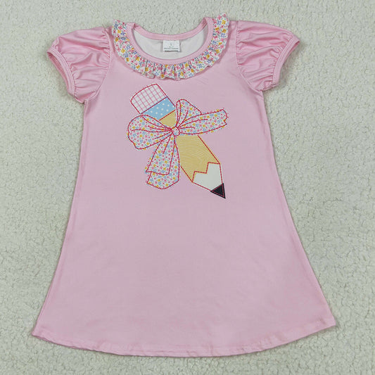 Baby Girls Dress Back To School Ruffle Sleeveless Knee Length Dresses GSD2017 5.26